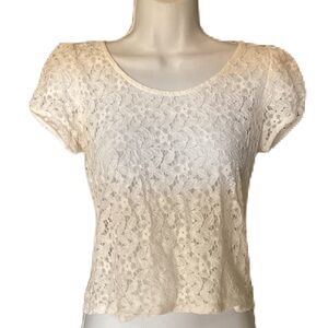 2/$15 Foreign Exchange lace top. S